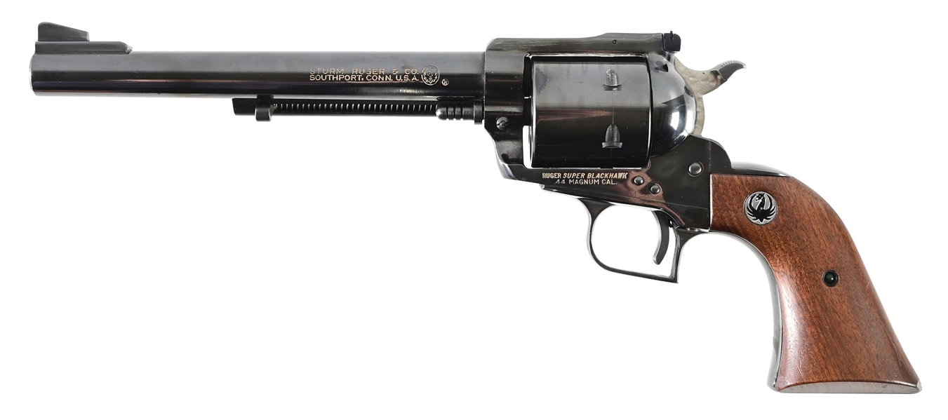 (C) RUGER SUPER BLACKHAWK .44 MAGNUM SINGLE ACTION REVOLVER.