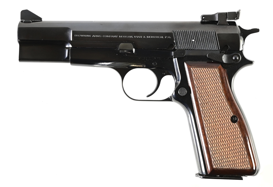 (M) BELGIAN BROWNING HI-POWER .40 S&W SEMI-AUTOMATIC TARGET PISTOL WITH CASE.