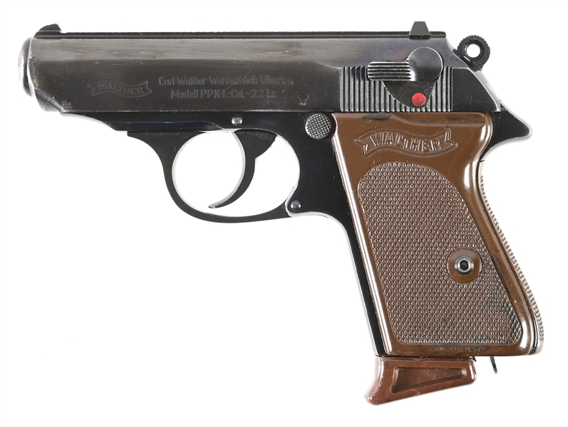 (M) FIRST YEAR INTERARMS DURALUMIN GERMAN WALTHER PPK-L .22 SEMI-AUTOMATIC PISTOL.
