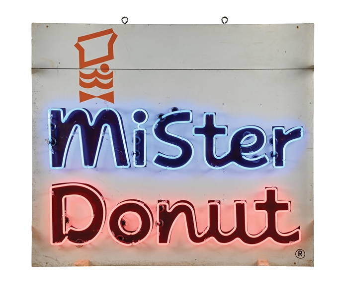 MISTER DONUT TIN NEON SIGN