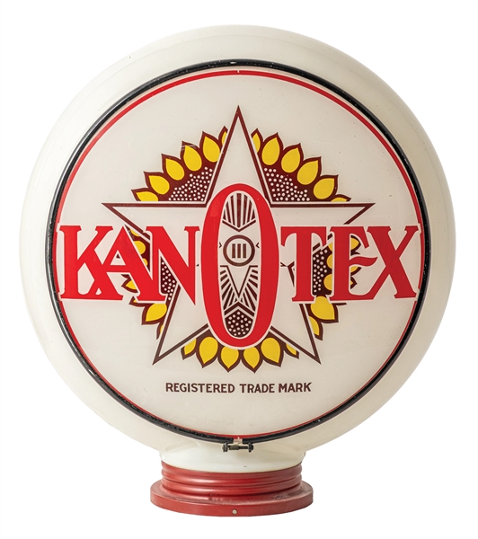 KANOTEX GASOLINE COMPLETE 13.25" GLOBE ON SCREW BASE GILL BODY. 