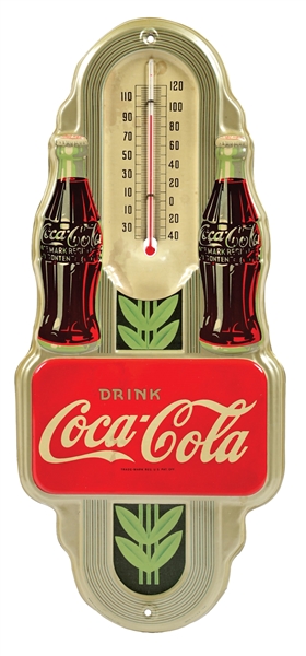 COCA-COLA DOUBLE BOTTLE THERMOMETER