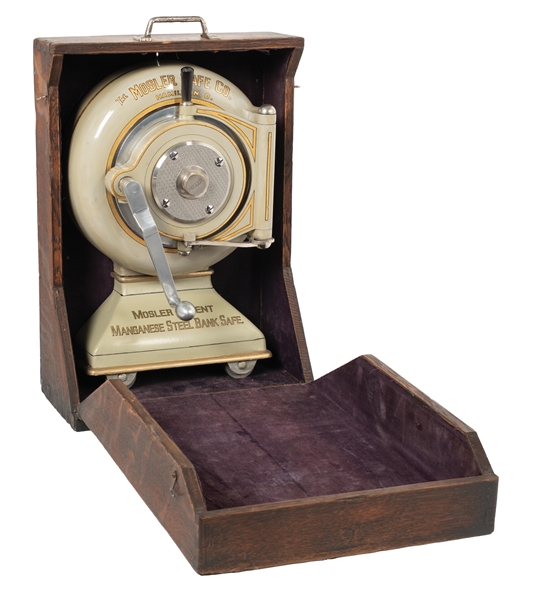 SALESMAN SAMPLE "CANNONBALL" MOSLER SAFE CO. IN BOX 