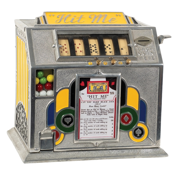1¢ "HIT ME" DRAW POKER-THEMED TRADE STIMULATOR