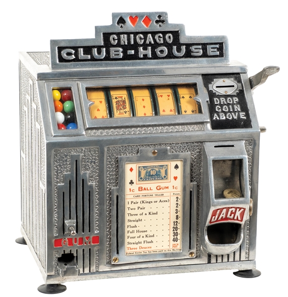 DAVAL CHICAGO CLUB-HOUSE 1¢ ALUMINUM TRADE STIMULATOR