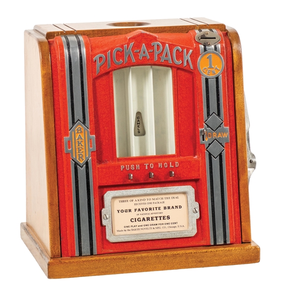 BAKER 1¢ "PICK-A-PACK" DICE TRADE STIMULATOR
