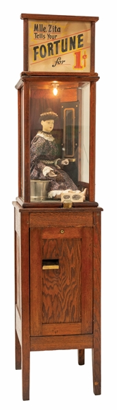 1¢ ROOVER BROTHERS "MADAME ZITA" FORTUNE TELLER MACHINE