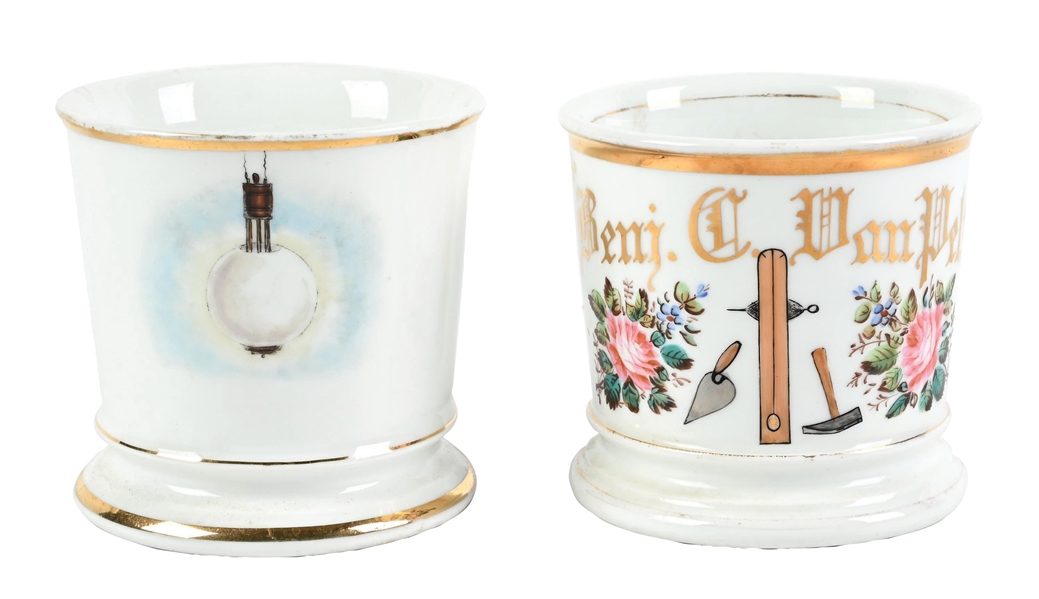LOT OF 2: SHAVING MUGS