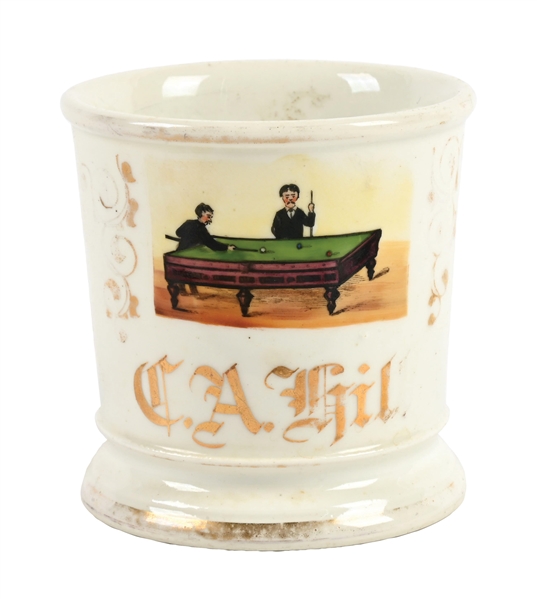 POOL PLAYERS SHAVING MUG 