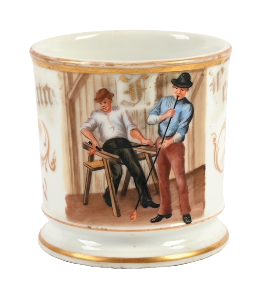 GLASS BLOWERS SHAVING MUG 