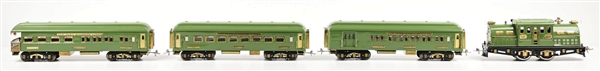 LOT OF 4: IVES STD-GA. NORTHERN LIMITED PASSENGER SET (RESTORED)