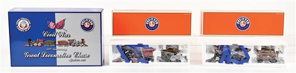 LIONEL O-GA. 6-58507 LCCA CIVIL WAR GREAT LOCOMOTIVE CHASE GENERAL STEAM LOCOMOTIVE 2-PACK