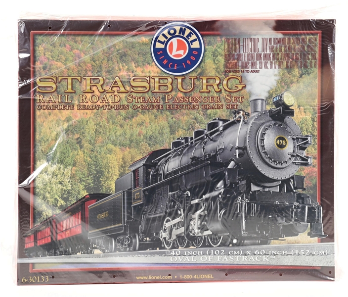 MODERN ERA LIONEL O-GA. 6-30133 STRASBURG RAILROAD READY-TO-RUN STEAM PASSENGER TRAIN SET