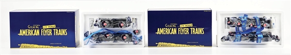 LOT OF 2: AMERICAN FLYER S-GA. NO. 6-48072 ATLANTIC COASTLINE PACIFIC 4-6-2 STEAM LOCOMOTIVE & TENDER NO. 1523 & 6-48061 B&O PACIFIC 4-6-2 STEAM LOCOMOTIVE & TENDER NO. 5213