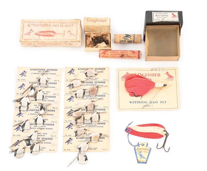 LOT OF KINGFISHER ITEMS