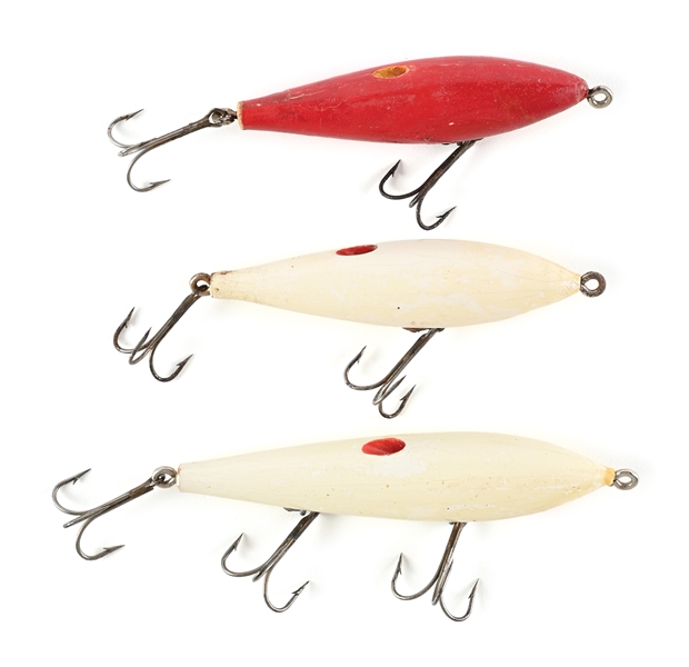 THREE E.J. LOCKHART WATER WITCH LURES