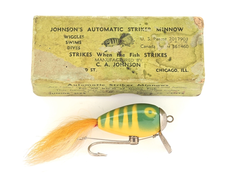 JOHNSON JUNIOR AUTOMATIC STRIKER IN GREEN & YELLOW