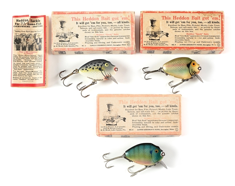 3 BOXED HEDDON PUNKINSEEDS