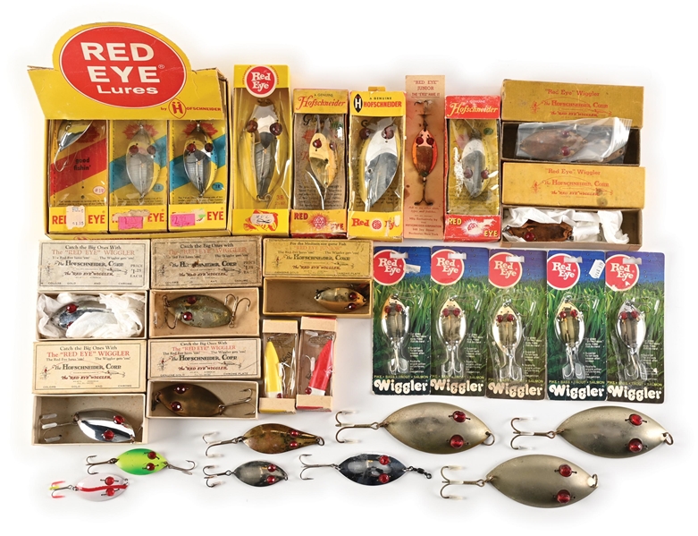 TREASURE TROVE OF HOFSCHNEIDER RED EYE LURES