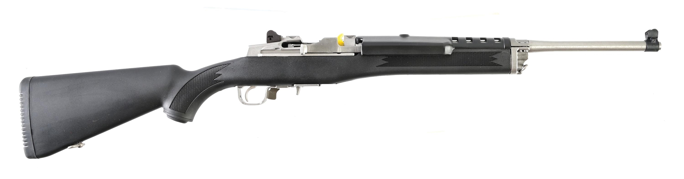 (M) STAINLESS RUGER MINI-14 RANCH RIFLE 5.56 NATO SEMI-AUTOMATIC RIFLE WITH BOX