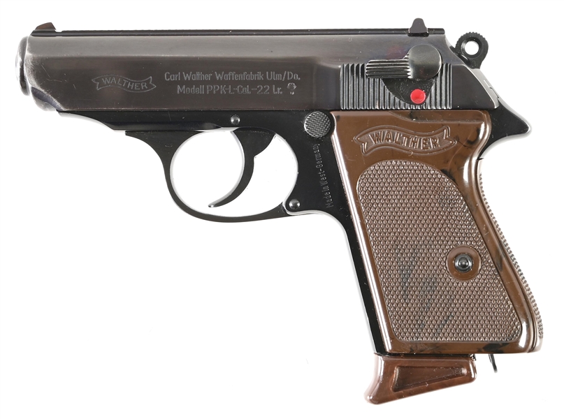 (C) WALTHER PPK-L SEMI-AUTOMATIC PISTOL.