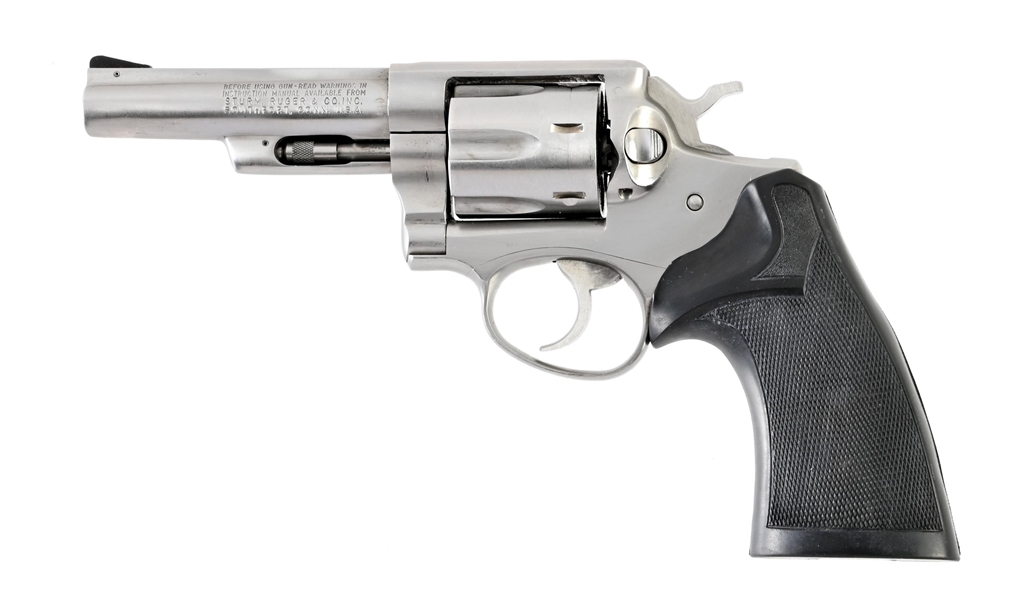 (M) RUGER POLICE SERVICE SIX DOUBLE ACTION REVOLVER.