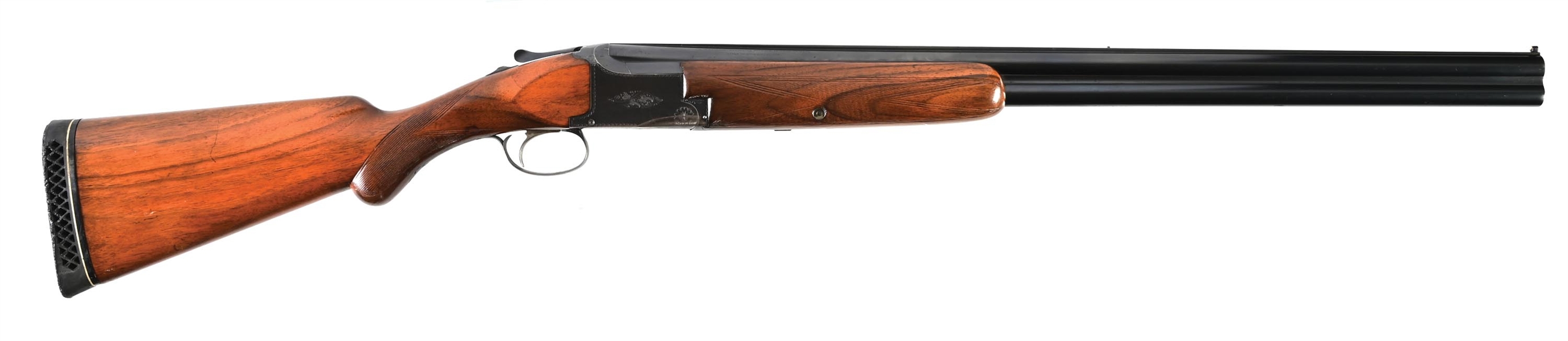 (C) PRE-WAR BROWNING SUPERPOSED 12 GAUGE OVER UNDER SHOTGUN.