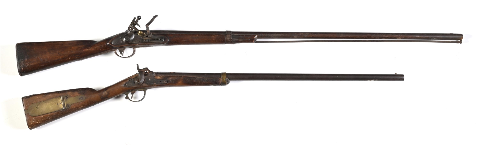 (A) LOT OF 2: M.T. WICKHAM MODEL 1816 FLINTLOCK MUSKET AND WHITNEY 1841 PERCUSSION MISSISSIPPI RIFLE. 