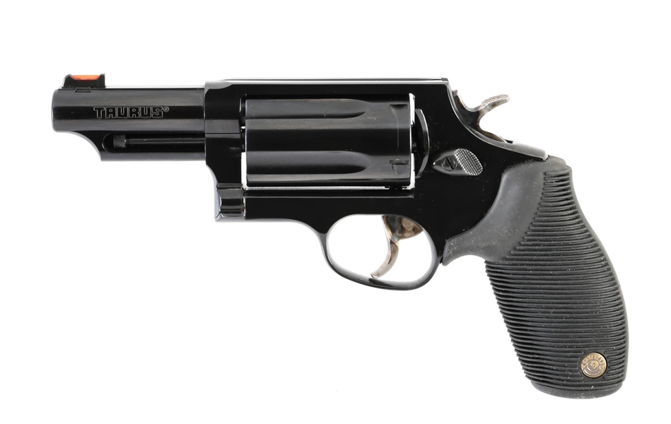 (M) TAURUS JUDGE DOUBLE ACTION REVOLVER WITH BOX.