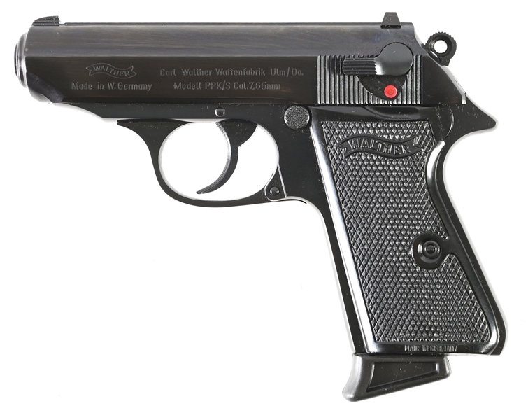 (C) INTERARMS GERMAN WALTHER PPK/S .32 SEMI AUTOMATIC PISTOL WITH BOX.