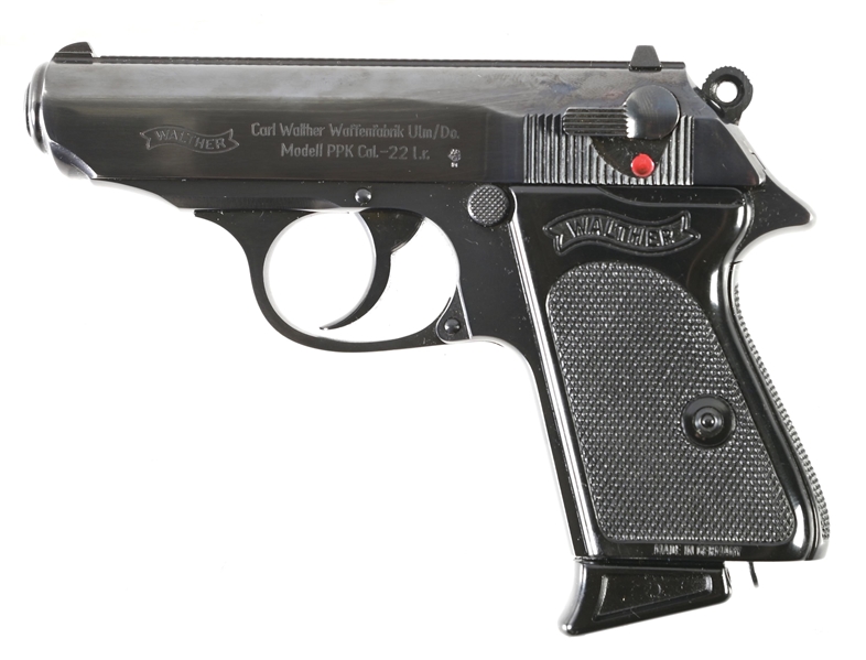 (C) INTERARMS GERMAN WALTHER PPK .22 SEMI-AUTOMATIC PISTOL WITH BOX.