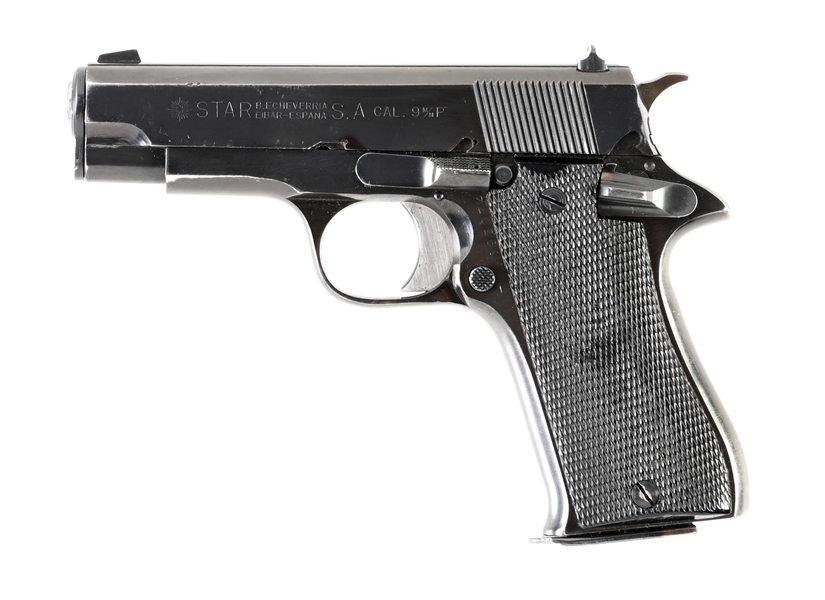 (C) STAR BM SEMI-AUTOMATIC PISTOL WITH BOX.