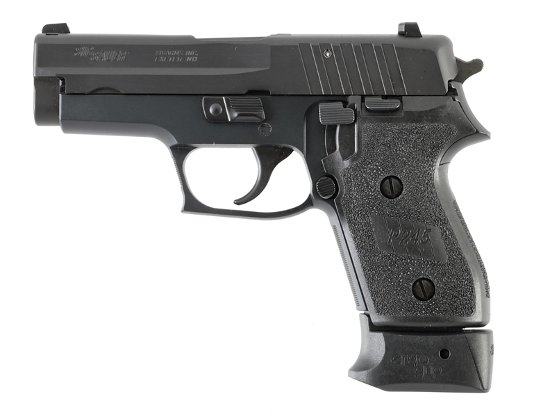 (M) SIG SAUER P245 SEMI-AUTOMATIC PISTOL WITH CASE.