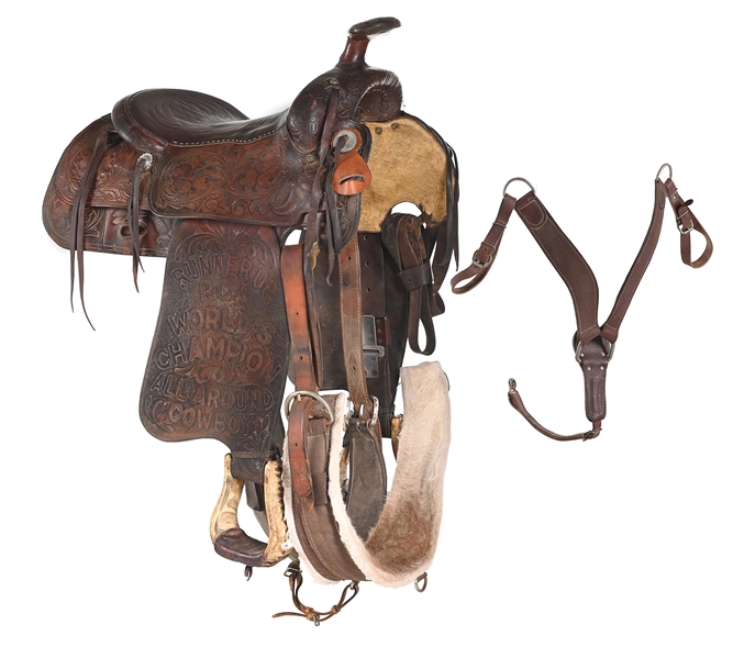 HARLEY MAY 1956 RCA RUNNER UP ALL AROUND CHAMPION PORTER SADDLE