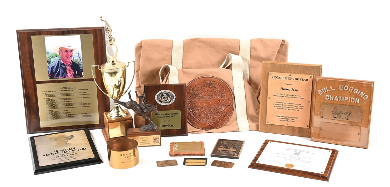 LARGE LOT OF HARLEY MAY TROPHIES