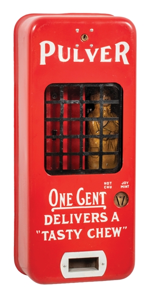 1¢ PULLVER RED VENDING MACHINE #3