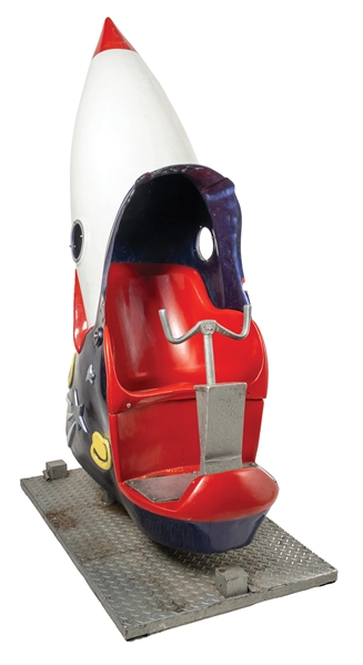 10¢ SATELITE EXPLORER ROCKET SHIP KIDDIE RIDE