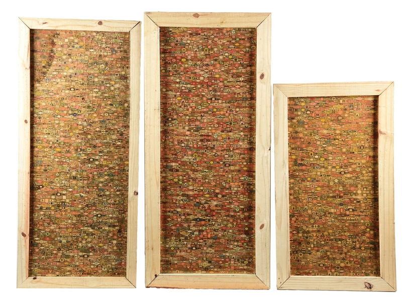 COLLECTION OF 3 FRAMED CIGAR BAND COLLECTION