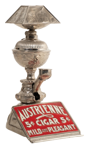 "AUSTRIENNE 5¢ CIGAR-MILD AND PLEASANT" CIGAR LIGHTER AND CUTTER