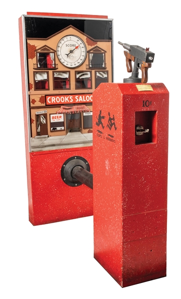 10¢ DALE MFG. "CROOKS SALOON" SHOOTING GAME