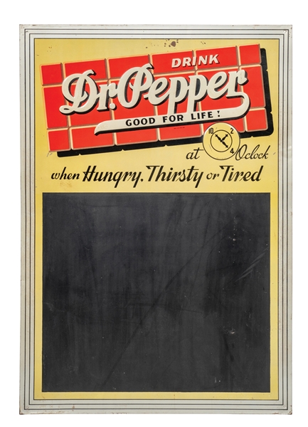 DR. PEPPER CHALK ADVERTISING BOARD