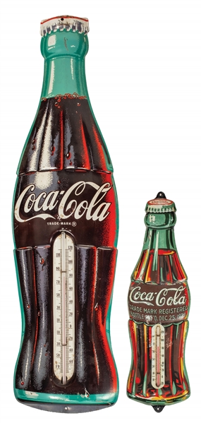 LOT OF 2 COCA-COLA WALL THERMOMETERS