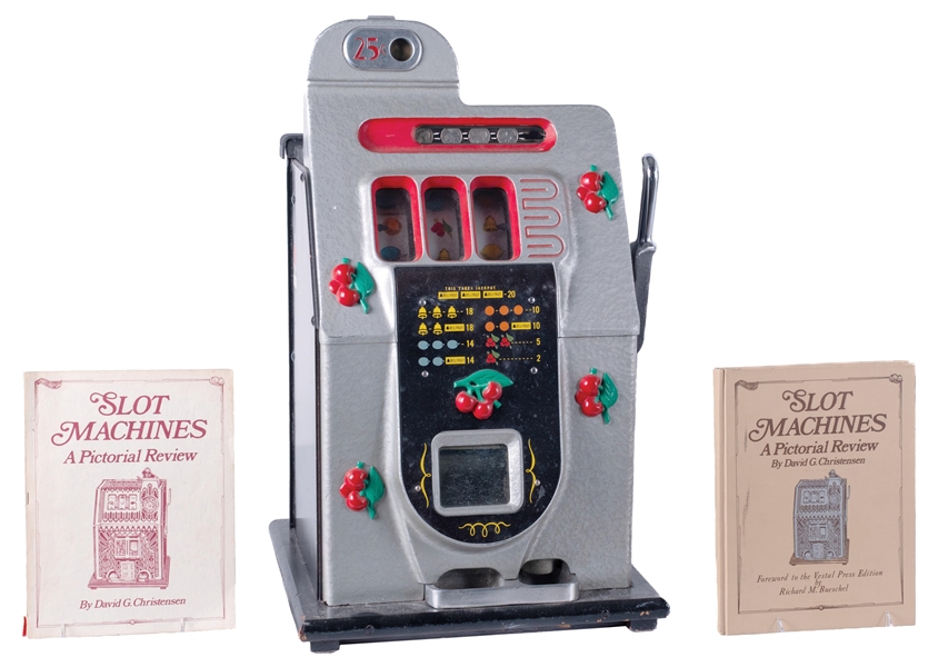 25¢ MILLS BLACK CHERRY SLOT MACHINE