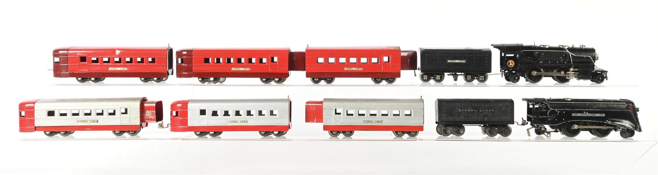 LOT OF 2: PRE-WAR LIONEL O-GA. UNCATALOGED STEAM PASSENGER SETS