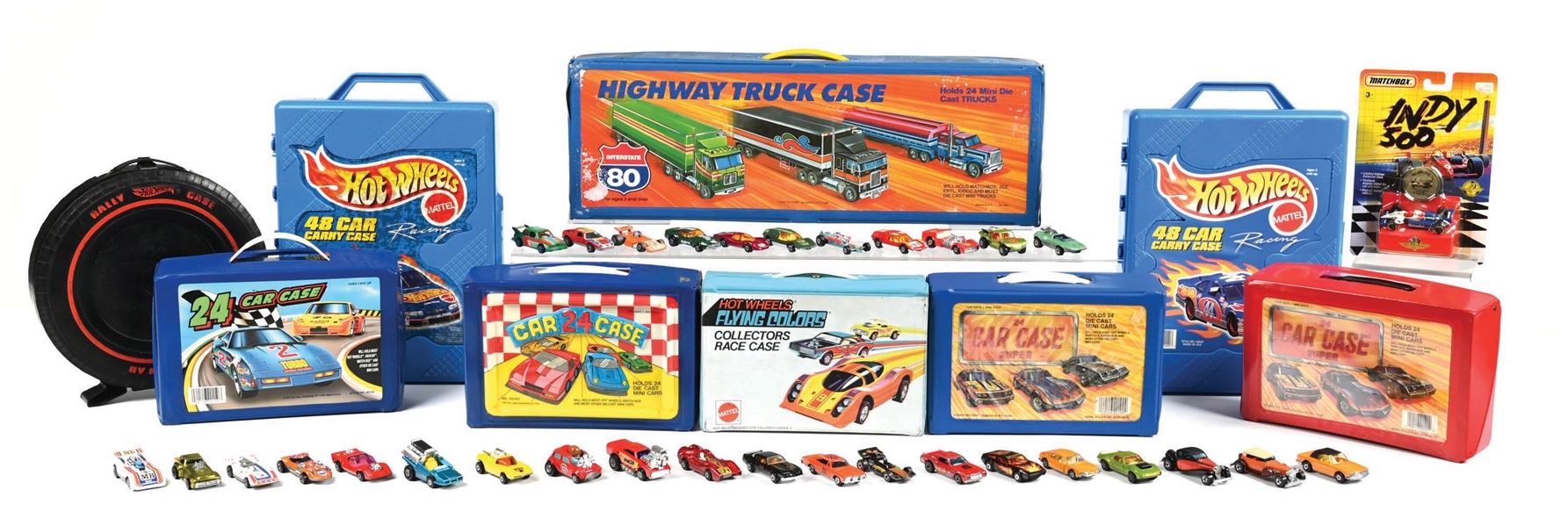 LARGE LOT OF: ASSORTED MATCHBOX CARS COLLECTION W/ CASES