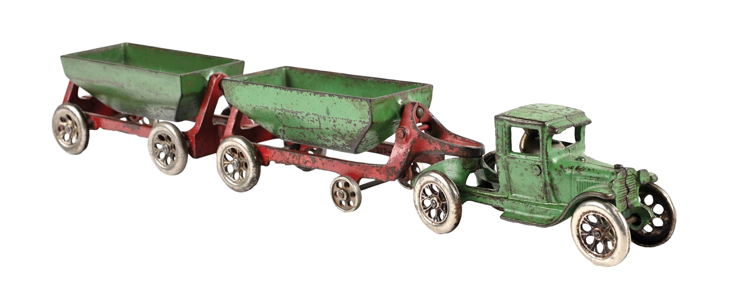 ARCADE CAST-IRON FORD SIDE DUMP WITH TANDEM TRAILERS