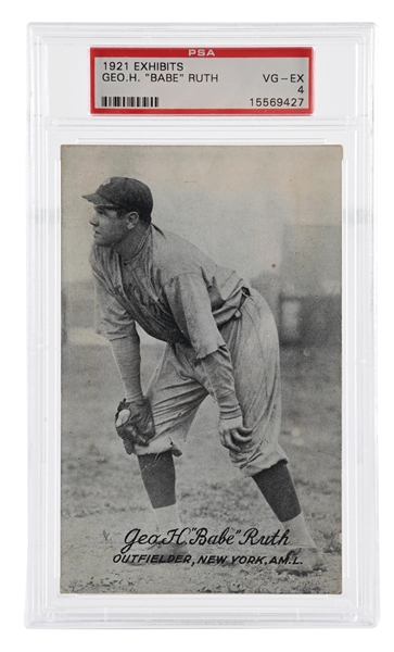 1921 EXHIBITS BABE RUTH PSA VG-EX 4
