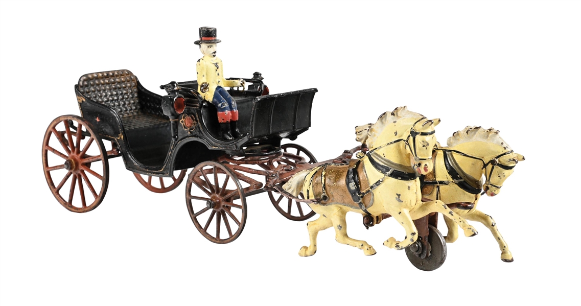 PRATT & LETCHWORTH CAST IRON BAROUCHE CARRIAGE