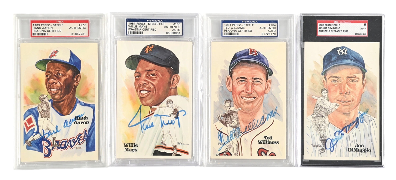 LOT OF 4: PEREZ-STEELE INCLUDING MAYS