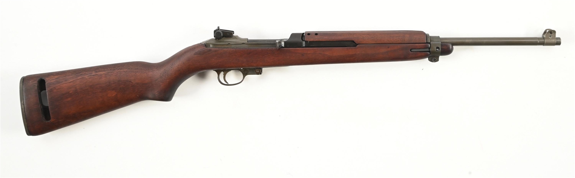 (C) WINCHESTER M1 CARBINE SEMI-AUTOMATIC RIFLE.